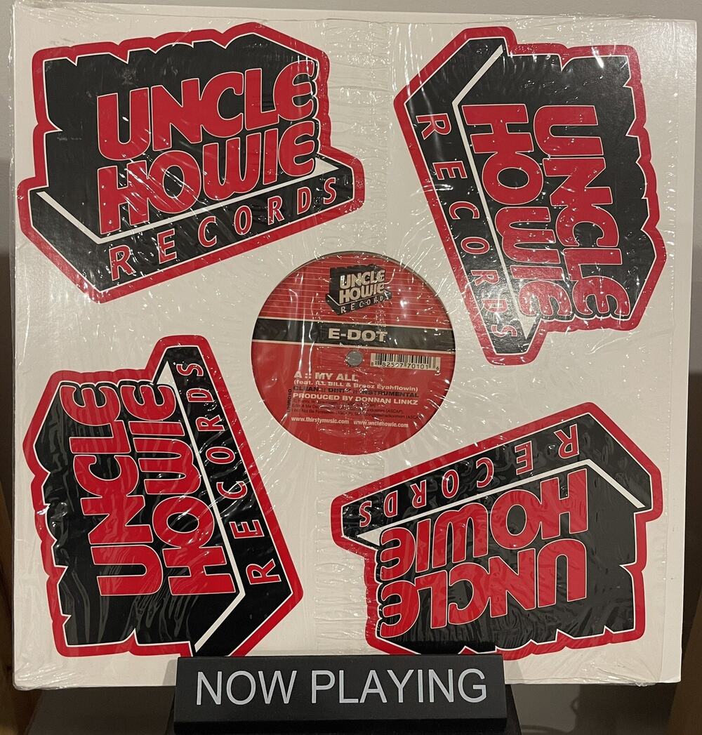 Rare OOP Underground Hip Hop Rap E-Dot - My All / R U Up 2 It? (12") Uncle Howie